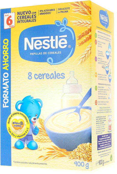 Nestlé 8 cereals for babies +6m (900g)