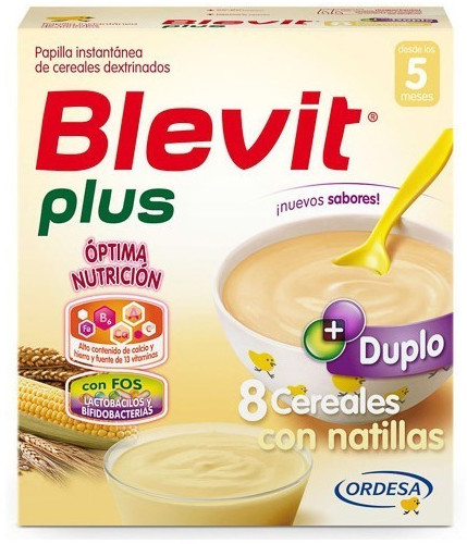 Blevit plus Duplo 8 cereals with custard (600g)