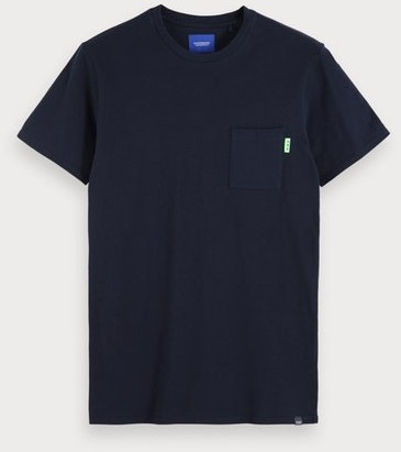 Scotch & Soda Basic T-Shirt with Breast Pocket navy