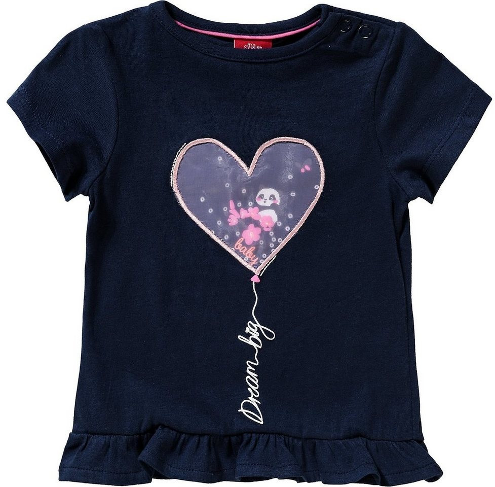 S.Oliver Jersey-T-Shirt blue (2021637)