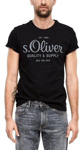 S.Oliver Jersey-T-Shirt black (2023749)