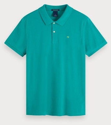 Scotch & Soda Classic Polo Shirt Cotton Piqué peppermint
