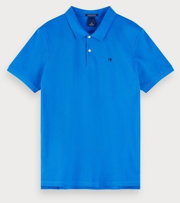 Scotch & Soda Classic Polo Shirt Cotton Piqué royal blue