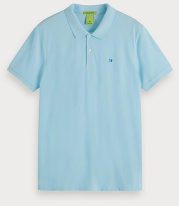 Scotch & Soda Classic Polo Shirt Cotton Piqué surf mist