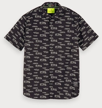 Scotch & Soda Short Sleeve Shirt Printed Regular Fit combo f