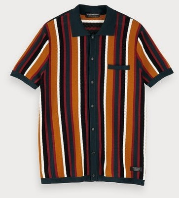 Scotch & Soda Short Sleeve Strick-Shirt combo a