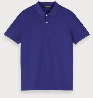 Scotch & Soda Poloshirt Cotton Piqué navy melange (155459)