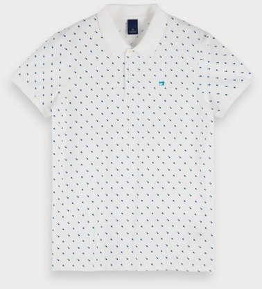 Scotch & Soda Poloshirt mit Mini-Print combo b