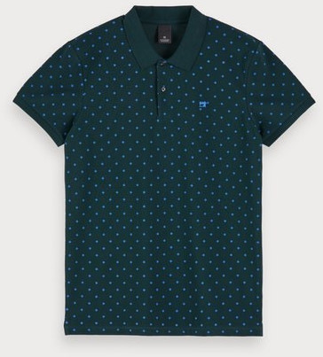 Scotch & Soda Poloshirt mit Mini-Print combo c