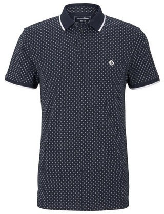 Tom Tailor Denim Poloshirts navy small diamond dot print (1017681)