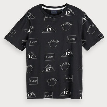 Scotch & Soda T-Shirt with Allover-Print combo b