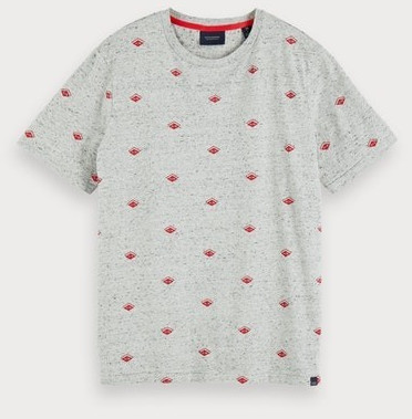 Scotch & Soda T-Shirt with Allover-Print combo c