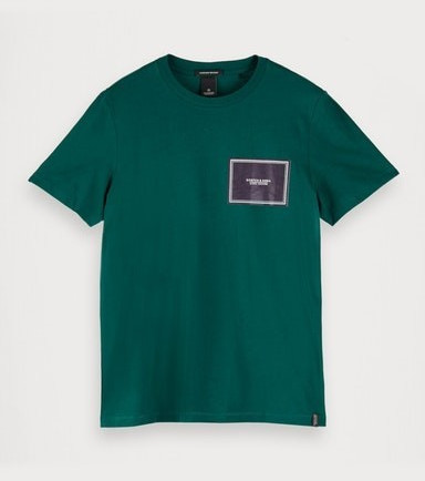 Scotch & Soda T-Shirt with Artwork-Logo fern (155414)