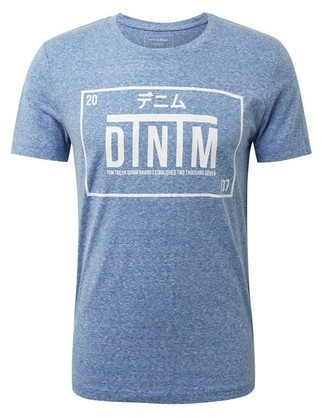 Tom Tailor Denim T-Shirt shiny royal non solid (1013296)
