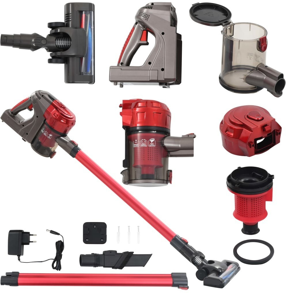 VidaXL 2-in-1 multi-cyclone handheld vacuum cleaner 120W red