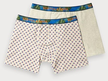 Scotch & Soda Printed Boxershorts 2er Pack combo a