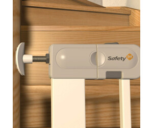 reer Barrière sécurité enfant escaliers/porte Basic Simple-Lock, métal,  blanc