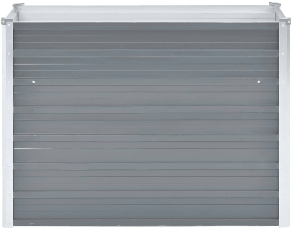 VidaXL Planter Galvanized Steel 100x40x77cm Grey