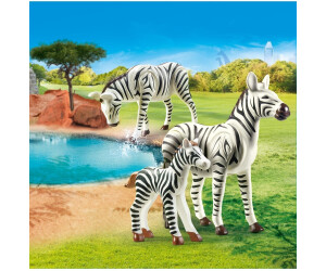PLAYMOBIL® Zoo 70356 zwei Zebras mit Baby neu ovp 