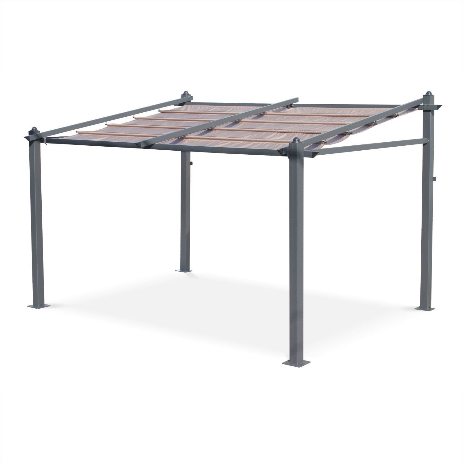 Alice's Garden Murum Pergola murale 3 x 4 m taupe