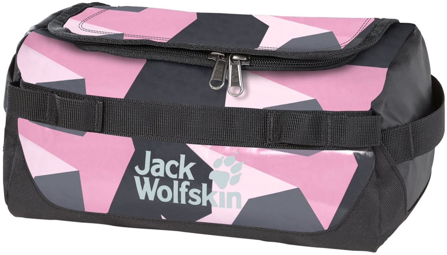 Jack Wolfskin Expedition Wash Bag pink geo block