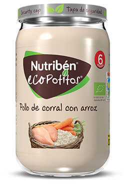 Nutribén Free-range chicken with rice (235g)