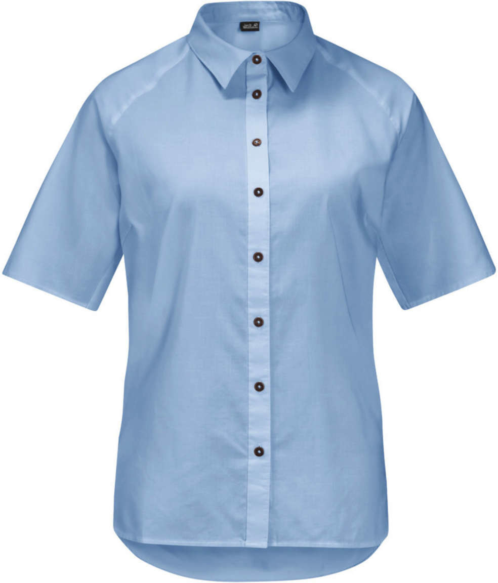 Jack Wolfskin Nata River Shirt W ice blue stripes