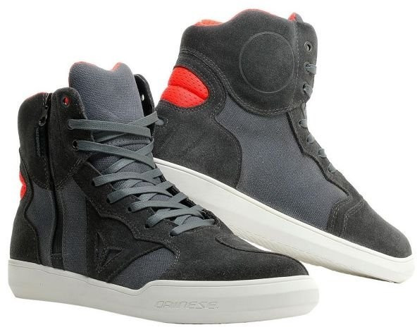 Dainese Bottes Metropolis D-WP gris/rouge fluo