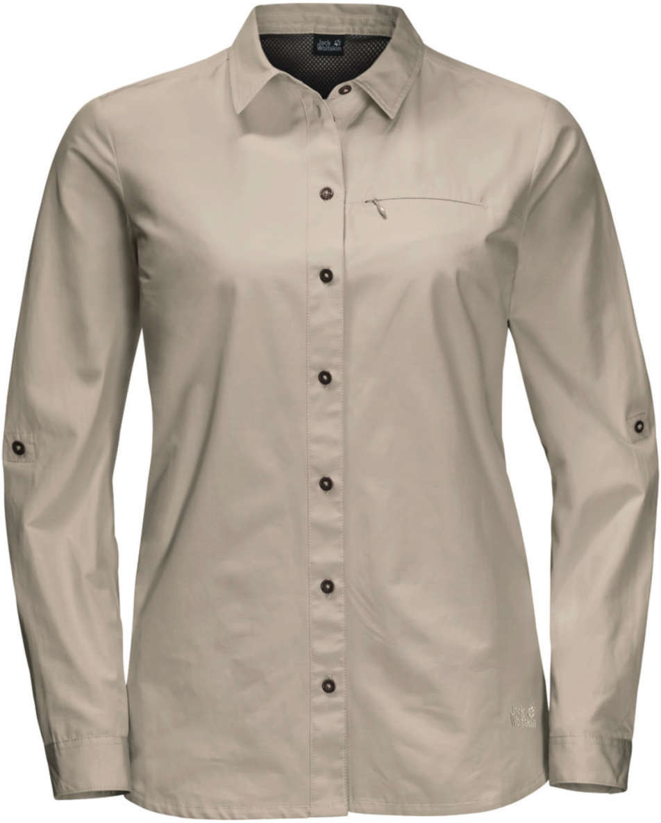 Jack Wolfskin Lakeside Roll-Up Shirt W dusty grey