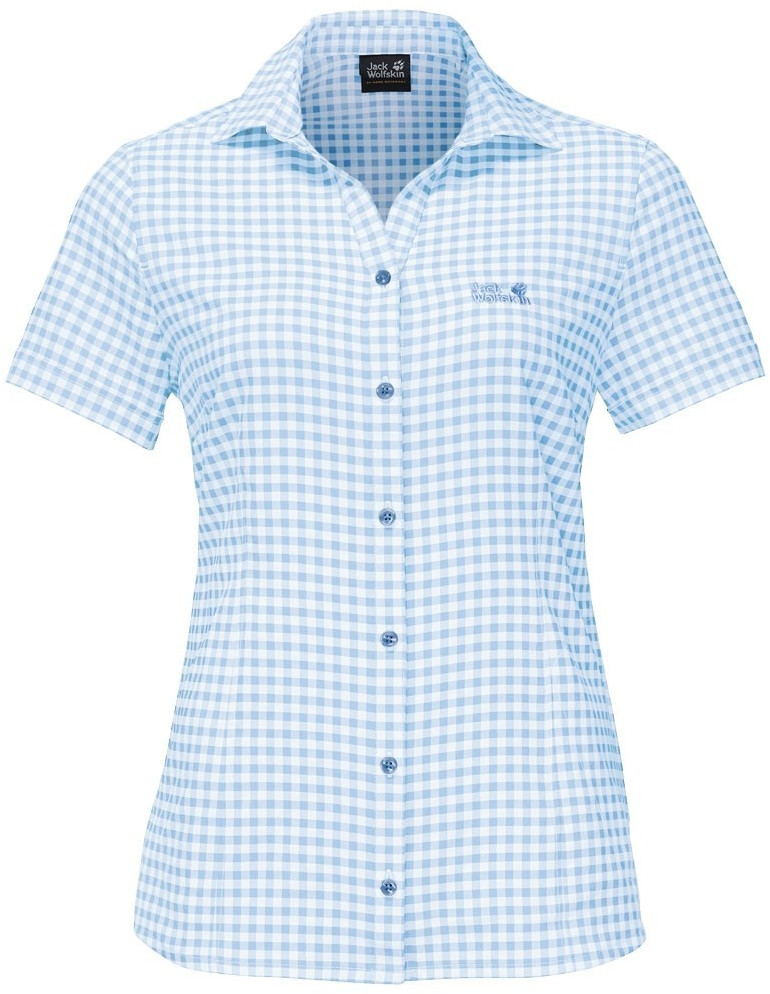 Jack Wolfskin Kepler Shirt Women ice blue checks