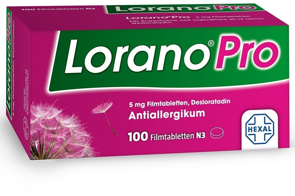 Lorano Pro 5mg (100 Stk.) ab € 29,49 Preisvergleich bei idealo.at