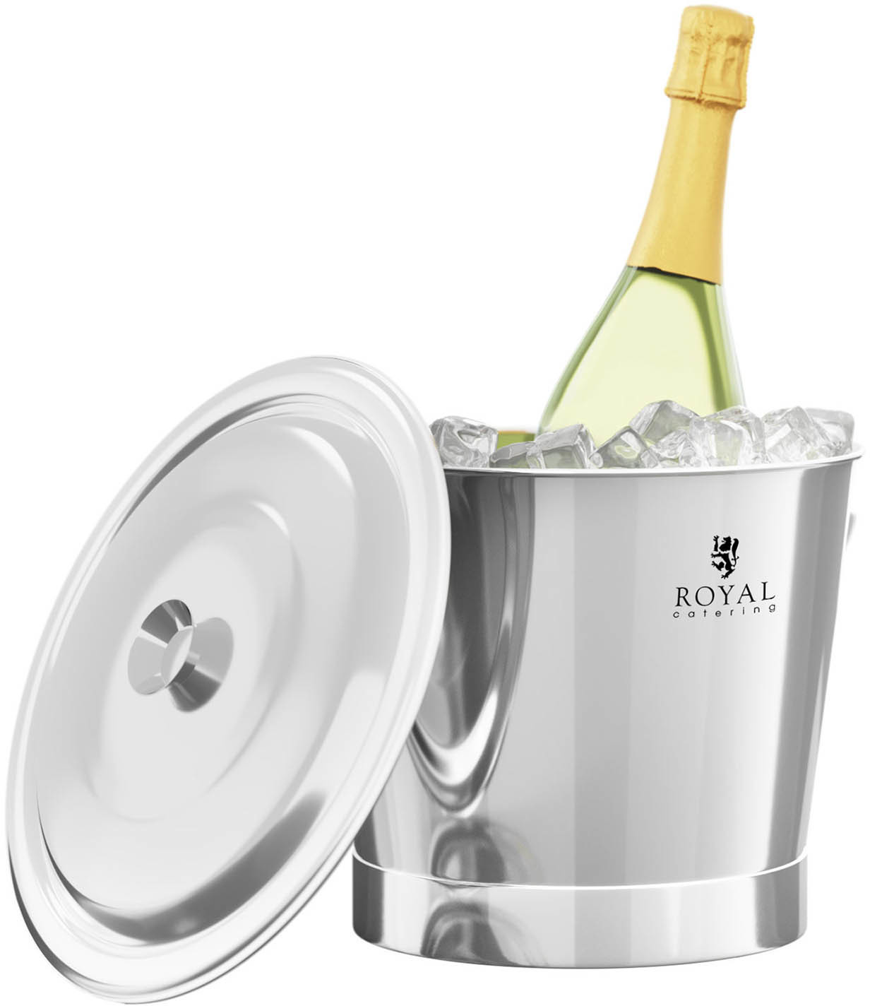 Catering Royal Stainless steel bucket champagne cooler champagne bucket ice bucket stainless steel food bucket 8 L