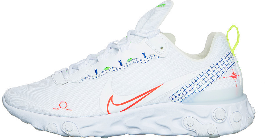 nike react 55 white blue