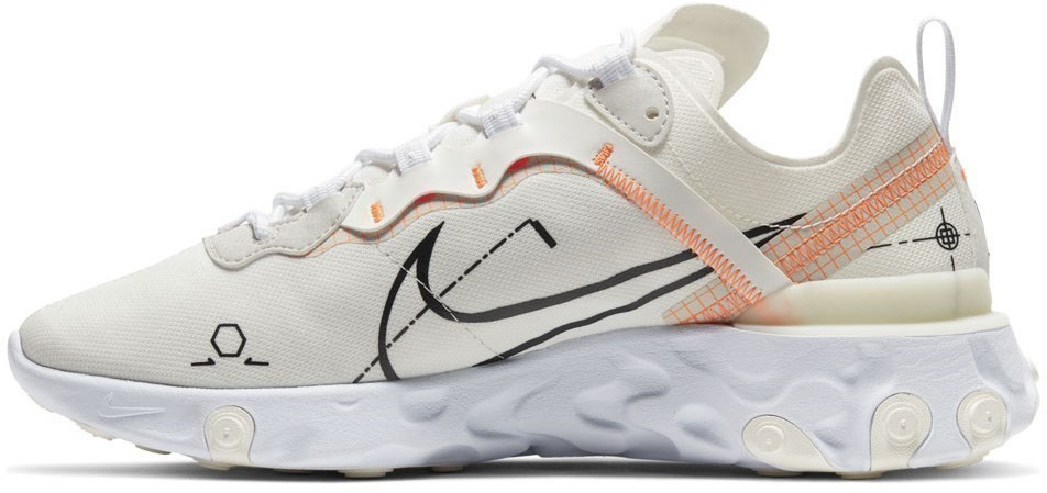 nike react white light bone
