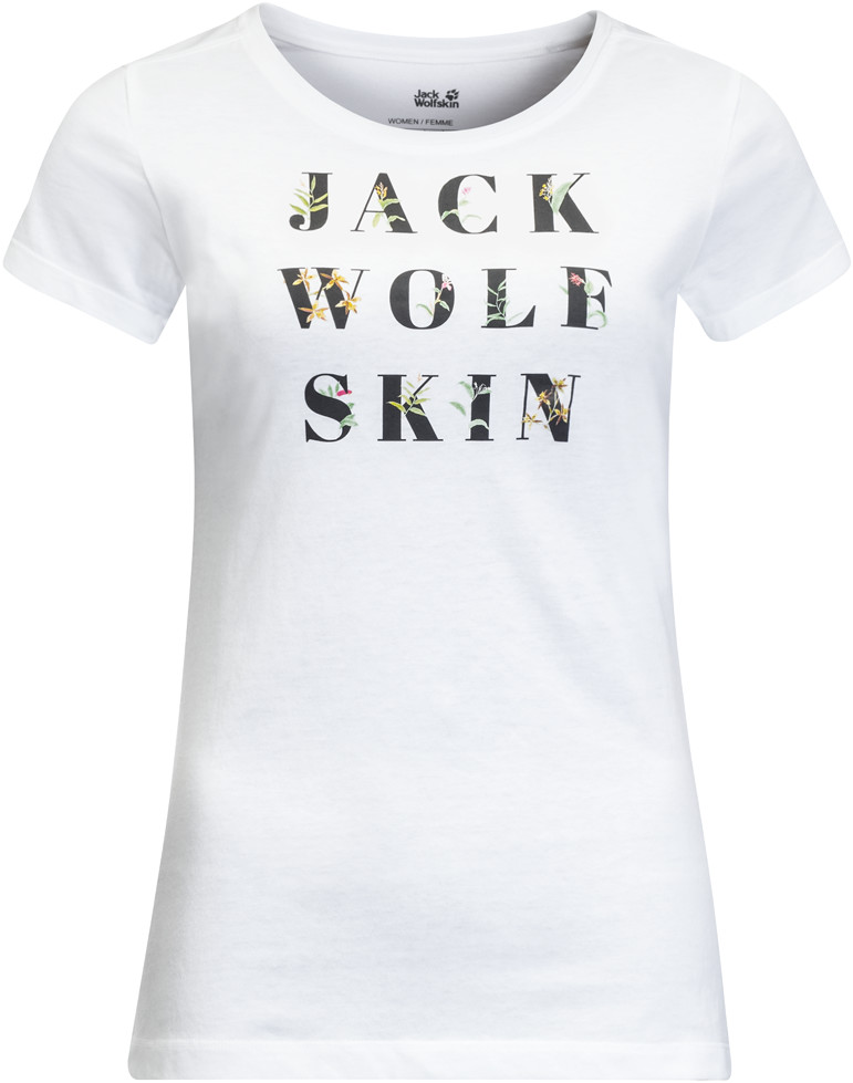 Jack Wolfskin Flower Letter T W white rush