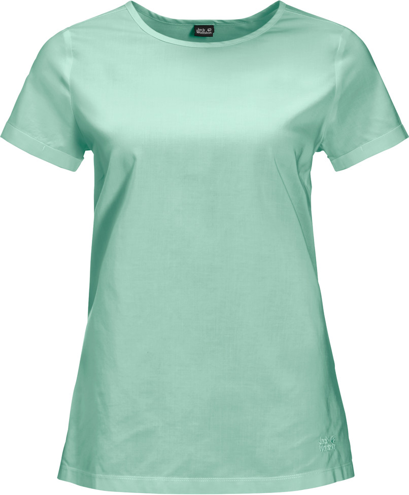Jack Wolfskin Nata River Shortsleeve W light jade stripes