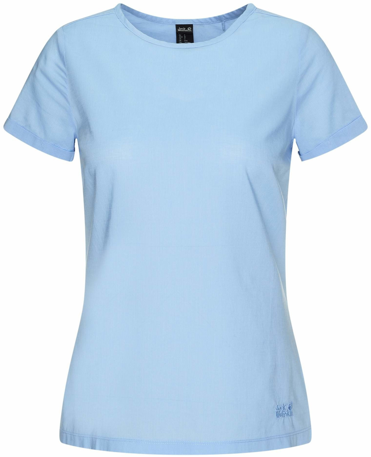 Jack Wolfskin Nata River Shortsleeve W ice blue stripes