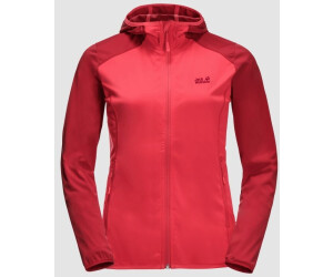 Jack Wolfskin Hydro Hooded Light Jacket Women tulip red ab Jack Wolfskin Hydro Hooded Light Jacket Women tulip red ab