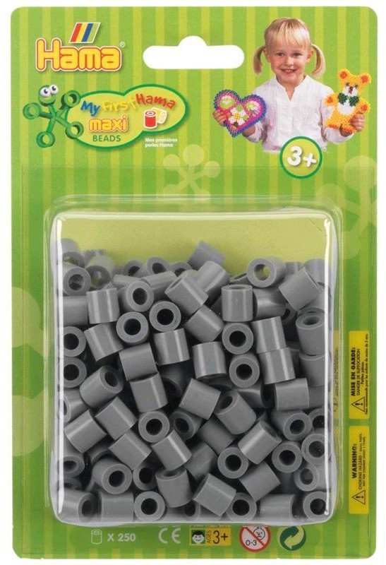 Hama Maxi Pearls 250 Pieces grey