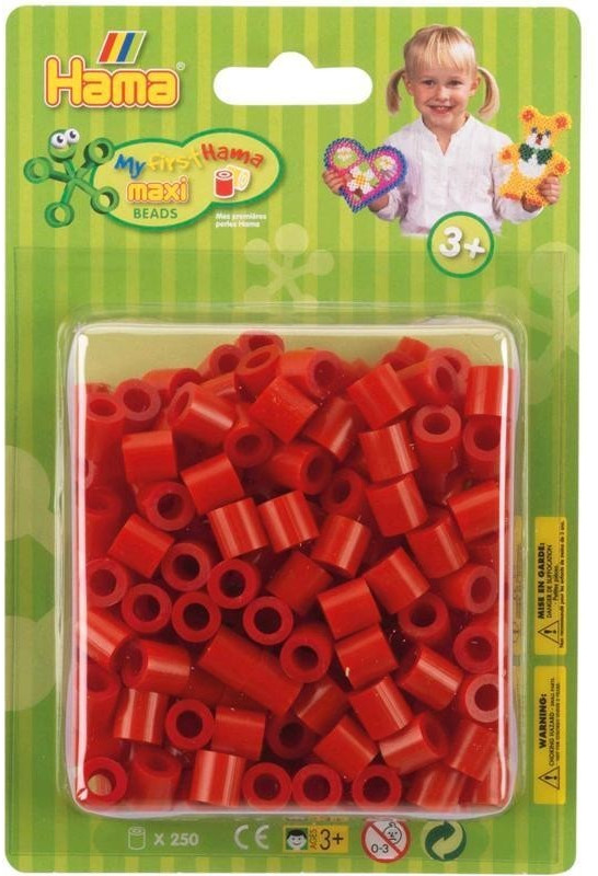 Hama Maxi Pearls 250 Pieces red
