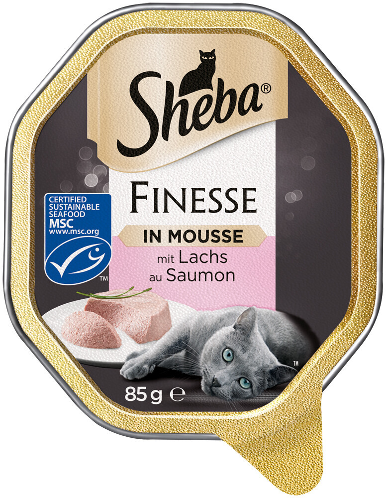 Sheba Finesse Mousse with Salmon MSC 85g