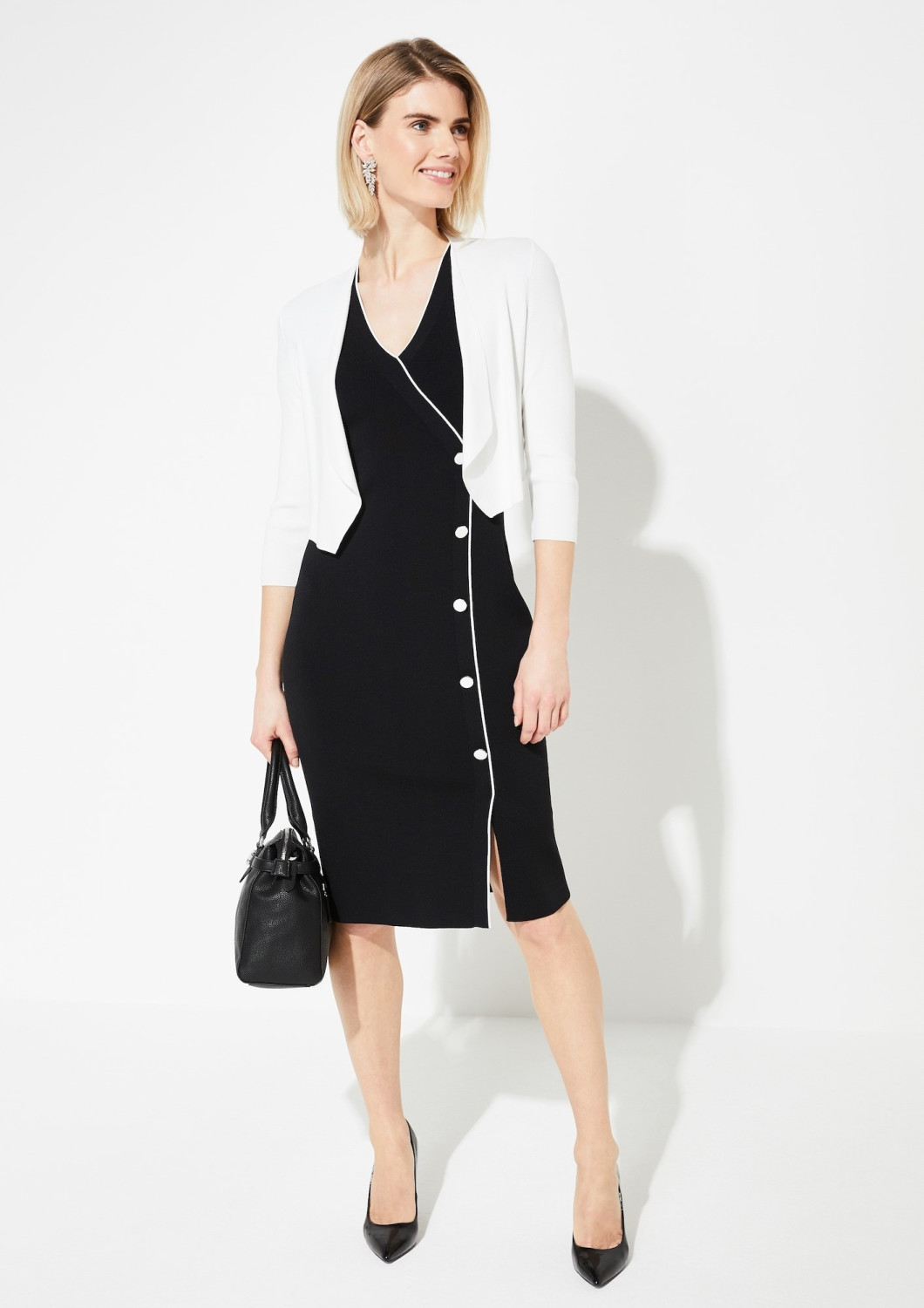 Comma Knittedjacket white (85.899.64.1054.0120)