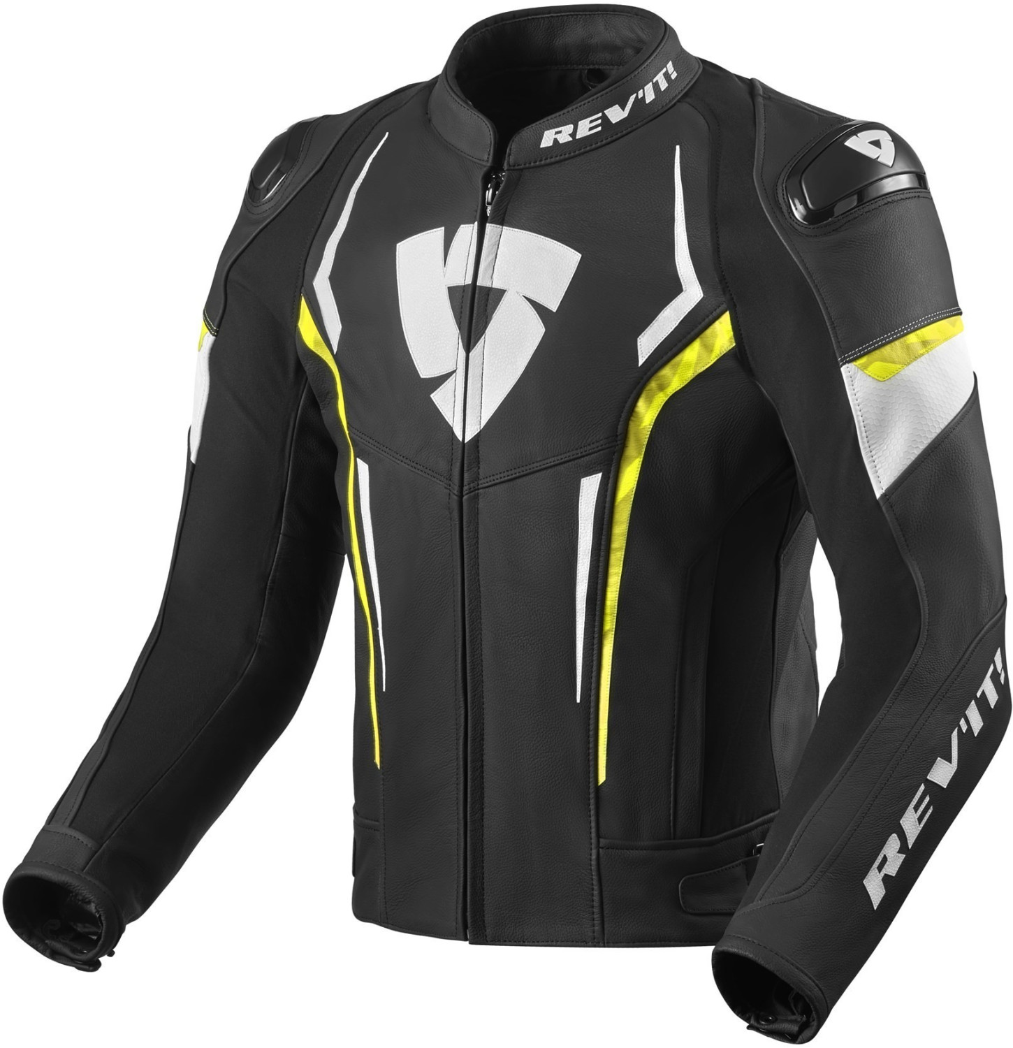 REV'IT! Blouson Glide noir/jaune fluo