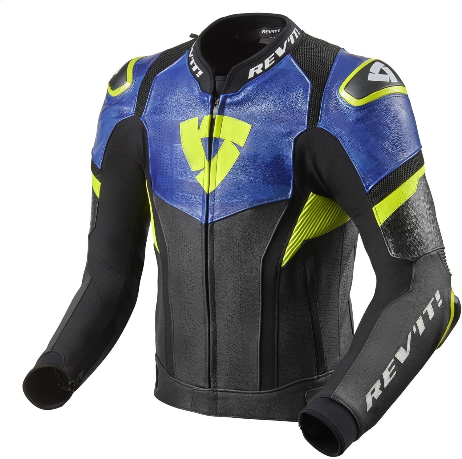 REV'IT! Blouson Hyperspeed Pro noir/bleu/jaune