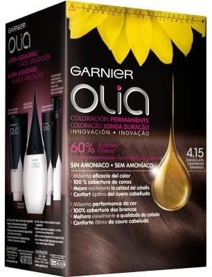 Photos - Hair Dye Garnier Olia 4.15 