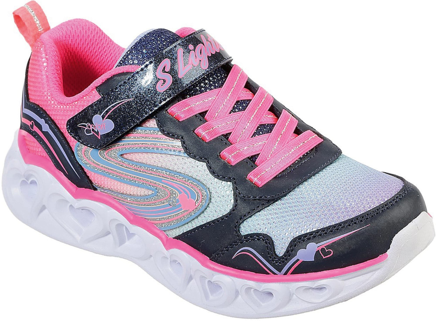 Skechers Heart Lights Love Spark (20294L) marine/pink