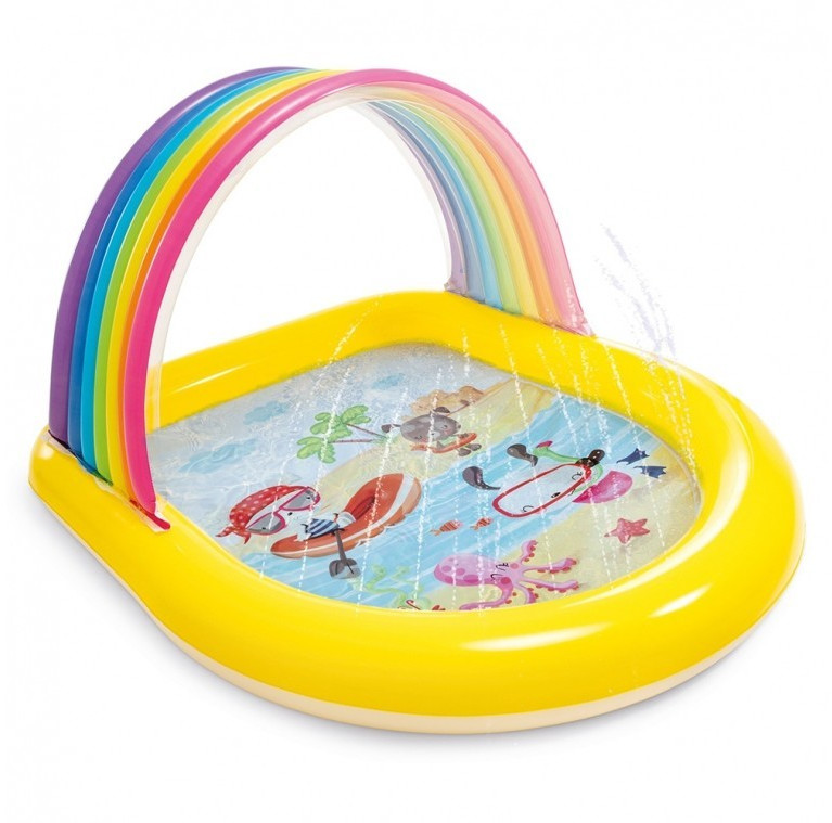 Intex Piscinette gonflable arc-en-ciel 147 x 130 x 86 cm (57156)