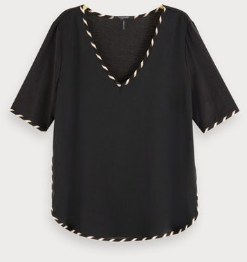 Scotch & Soda Top black (156182)