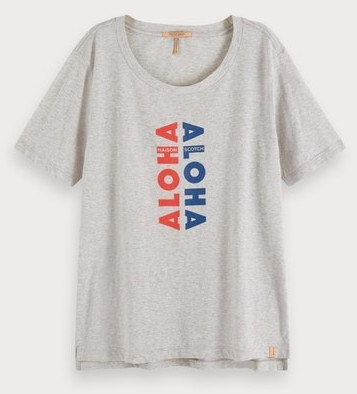 Scotch & Soda Relaxed Fit T-Shirt grey melange (156183)