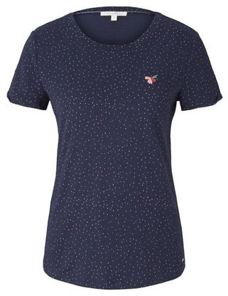 Tom Tailor Denim T-Shirt navy small dot (1016434)